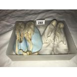 2 pairs of vintage baby shoes