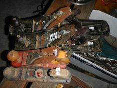 2 Stanley wood planes and 2 others