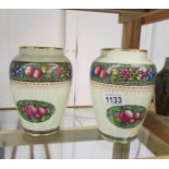 A pair of Minton's Rotique vases,