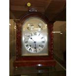 A Westminster chime mantel clock.