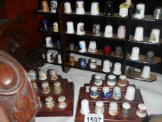 A collection of thimbles.