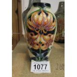 A Moorcroft trial vase, 25/09/09.