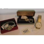 A gentleman's gold plater Rotary wrist watch,