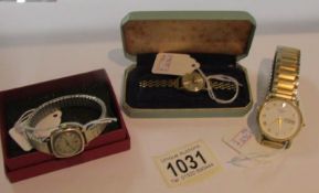 A gentleman's gold plater Rotary wrist watch,