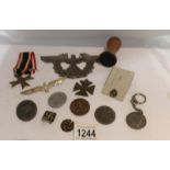 A mixed lot of German medals, badges etc.