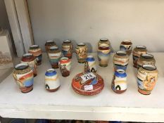 A quantity of satsuma ware including vases etc.