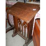 An oak lectern.