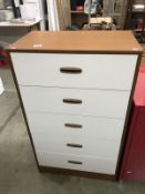 A 5 drawer chest