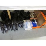 18 pairs of shoes and boots including leather collection