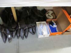 18 pairs of shoes and boots including leather collection