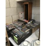 Large quantity of CDs and DVDs