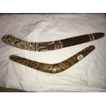 2 mid 20th century boomerangs