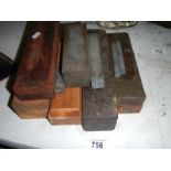 A good selection of sharpening stones