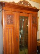 A Victorian mahogany wardrobe.