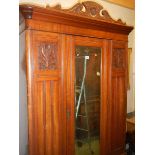 A Victorian mahogany wardrobe.