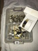 A box of wristwatches,