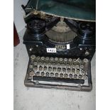 A Vintage Royal manual typewriter.