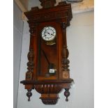 An Edwardian wall clock.