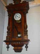 An Edwardian wall clock.