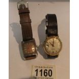 2 vintage watches in working order (Baronet and Wyler).