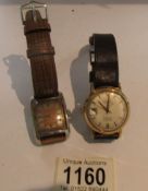 2 vintage watches in working order (Baronet and Wyler).