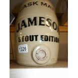 A Jameson's whisky barrel.