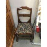 An Edwardian bedroom chair