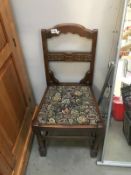 An Edwardian bedroom chair