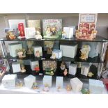 A collection of boxed cherished teddies, approx. 26 boxed including larger models.