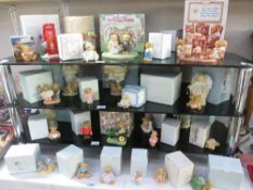 A collection of boxed cherished teddies, approx. 26 boxed including larger models.