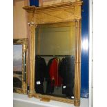 A 19th century gilt wood framed mirror A/F