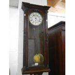 A single weight Vienna wall clock
