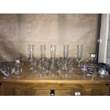 Twelve baby sham glasses,