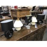 2 pairs of table lamps and 1 single