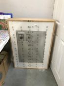 4 large Ikea frames,