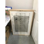 4 large Ikea frames,