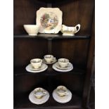 A Crown Ducal 19 piece tea set Rd. No.