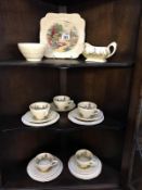 A Crown Ducal 19 piece tea set Rd. No.