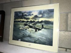 A print of a Lancaster BIRF141/J.O.U. Uncle Joe of 463 Squadron R.A.A.