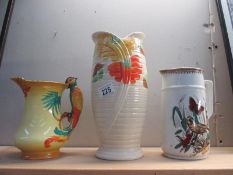 A Burleigh Ware parrot jug,