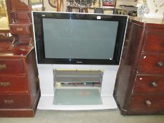 A Viera flat screen tv on stand