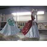 2 Coalport ladies of fashion figurines,