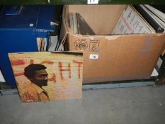 2 boxes of LP records