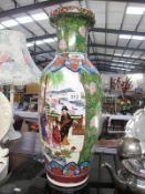 A large Chinese pottery vase