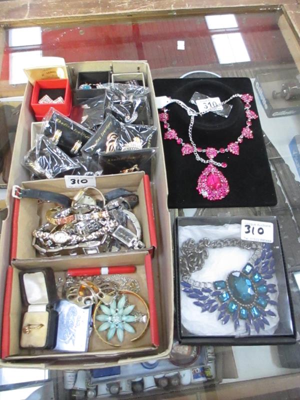 A good lot of costume jewellery and watches
