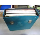 A record case of LP's including Rex Harrison, George Formby etc.