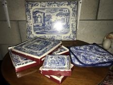 A quantity of Spode placemats and coasters etc.
