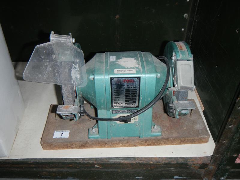 A Nu-tool bench grinder