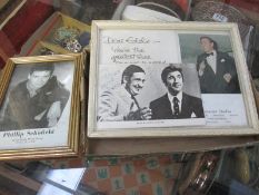 Signed photos of Des O'Connor,