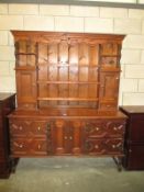 Stained pine sideboard dresser